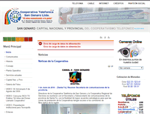 Tablet Screenshot of cooptelsangenaro.com.ar